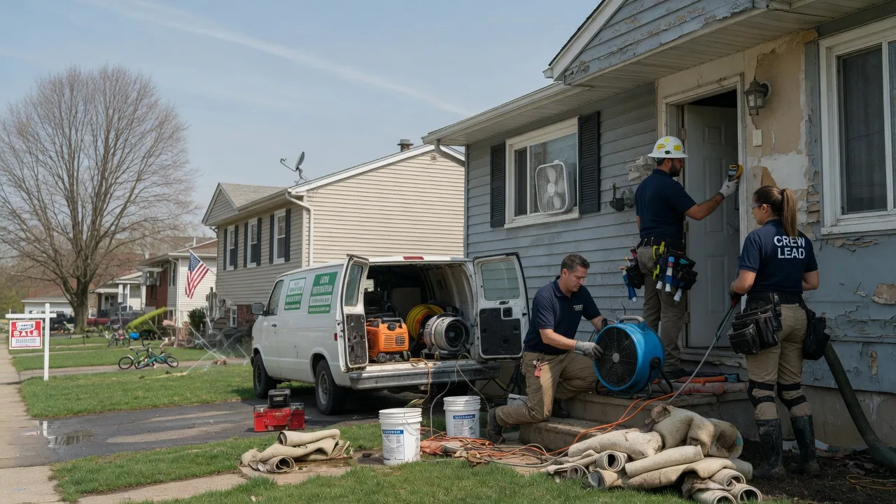 Flood Cleanup in Saunderstown, RI near me